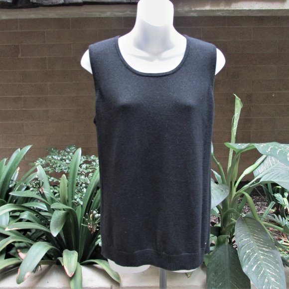 Calvin Klein black gold speckle sweater vest M - Picture 6 of 7